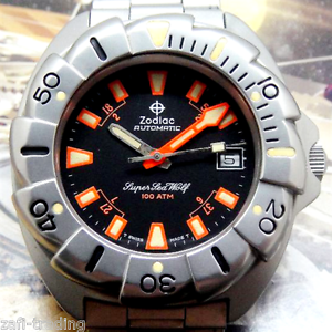 Authentic ZODIAC super sea wolf model 506.54.44 / ETA 2824 automatic men's watch