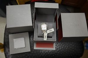 NEW Michele Deco-16 MWW06V000001 Diamonds & Steel / GOLD Quartz Ladies Watch