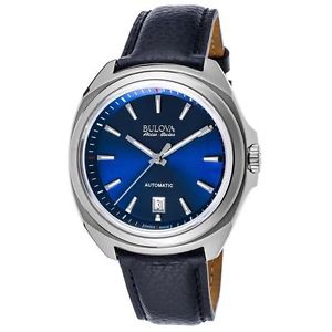 Bulova Accu Swiss Men's 63B185 Mechanical Hand Wind Blue Strap Watch