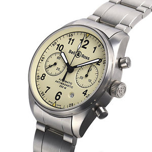 Free Shipping Pre-owned Bell & Ross Vintage 126 Ivory Automatic