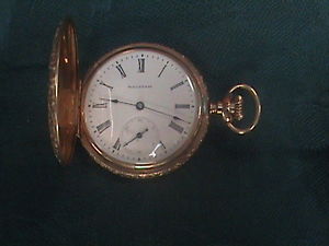 Waltham 1897 Antique 14k gold ASSAY 7 jewels pocket watch serial number 8230414