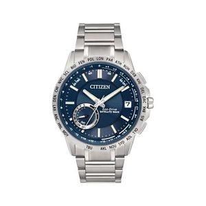 Citizen CC3000-89L Mens Blue Dial Analog Quartz Watch with Stainless Steel Strap