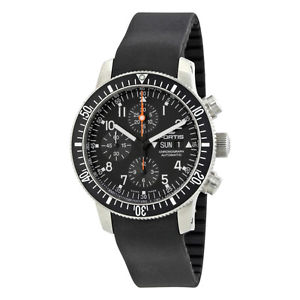 Fortis Cosmonauts Chronograph Black Dial Mens Watch 638.10.11 K
