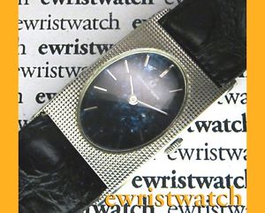 Vintage 1970's UNIVERSAL GENEVE Mens Manual Wind 18K Solid White Gold -Near MINT