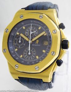 Men's Audemars Piguet "Royal Oak Off Shore Chronograph" Watch 18k Yellow Gold