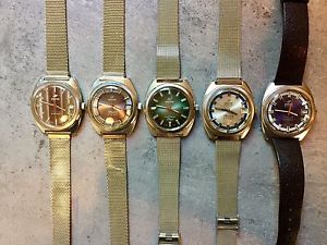 5 Vintage Enicar Sherpa 600 Diver Swiss Men's Watch, Automatic, Hand Wind.