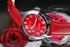 Glycine Swiss Incursore Femme Montre Hommes Rouge Diamant 3762. 16LDP