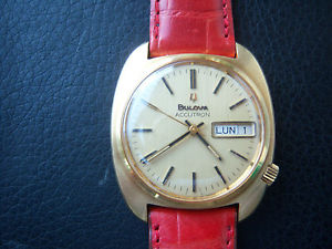 BULOVA ACCUTRON 2182 CASSA ORO DAY DATE LINGOTTO 30 gr ORO 18 KT 750 SCATOLA or