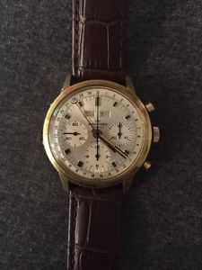 Vintage Wakmann Triple Date Chronograph Wristwatch Valijoux 730 Just Serviced