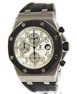 Audemars Piguet Mens Royal Oak Offshore Chronograph RubberClad Steel Watch 25940
