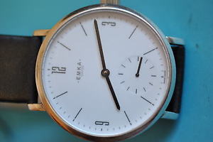 vero argento Design Orologio meccanico con Regolare bene 45mm EMKA- GENEVE
