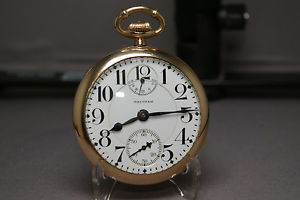 1915 Cresent St.1-Star, 21J Wind-Ind. Waltham Pocket Watch,16s, Orig. GF OF Case