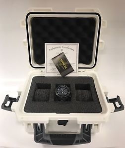 Invicta 14312 Jason Taylor Diamond Chrono Black IP SS Carbon Fiber Dial - New