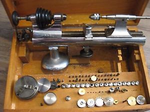 Vintage and Rare Peerless Marshall   8mm Watchmaker Lathe, WW ,collets