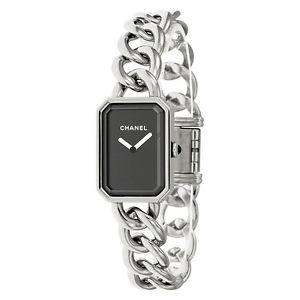 Chanel Premiere Black Dial Stainless Steel Ladies Watch H3250