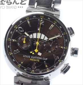 Louis Vuitton Gents Cup Regate Q1021 Tambour Chronograph Watch Used