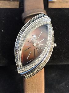 LeVian Katana Ladies Diamond Satin Strap Swiss Quartz Watch ZAG 95