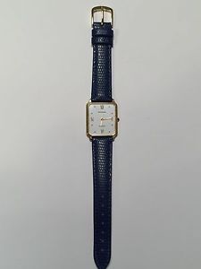 VINTAGE LADIES 18K BUCHERER WATCH LIZARD BAND