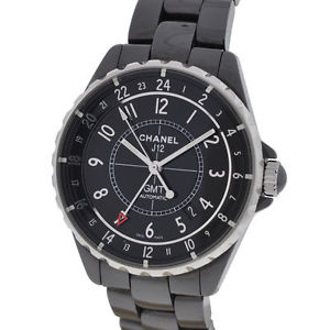 Chanel J12 GMT - H3101 - men's 41mm, matte black ceramic band, automatic - Excel
