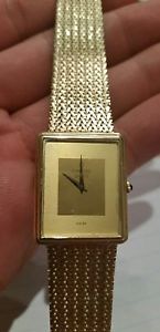 14K SOLID GOLD MEN'S CONCORD NINE/QUARTZ WATCH 52.1 grams.