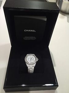 AUTHENTIC CHANEL Diamond Bezel Ceramic J12 42MM Retailed At CHANEL Over 22000