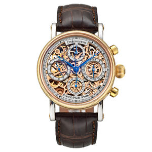 CHRONOSWISS OPUS SKELETON CHRONOGRAPH 18K YELLOW GOLD CH7522S 100% AUTHENTIC