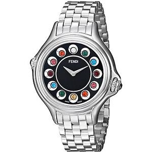 FENDI DAMEN-ARMBANDUHR 33MM ARMBAND EDELSTAHL GEHÃ¤USE + QUARZ F107021000T05