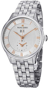 Maurice Lacroix Masterpiece Tradition Date GMT Steel Mens Watch MP6707-SS002-111
