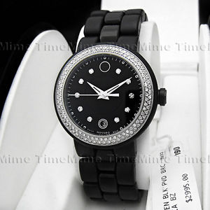 Movado Cerena Ladies Black Ceram