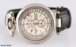 BOVET  Monopoussoir  Ref#D 819  18k White Gold  Wristwatch