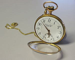 Wunderschöne Taschenuhr 585er Gelbgold 75 Gr.- Ludwig Simon, Berlin - Rarität !!