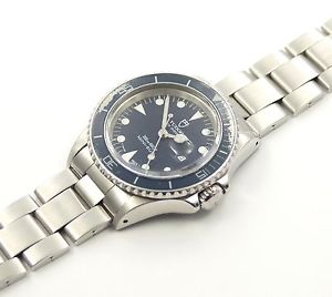VINTAGE TUDOR-MINISUB MEDIUMARMBANDUHR EDELSTAHL REF.: 73090 BOX/PAPIERE