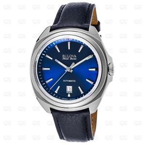 Bulova Accu Swiss Men's 63B185 Mechanical Hand Wind Blue Strap Watch