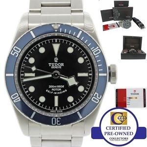 2014 Tudor Black Bay Heritage 79220B Steel Blue 41mm Dive Watch Complete B & P