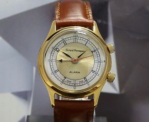 Vintage Men's Girard Perregaux Alarm Wristwatch 17 Jewels One Year Warranty