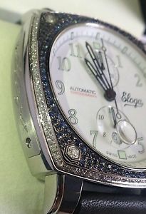 ELOGA Wintime Automatic Chronograph Diamond Watch w/date Stainless Steel
