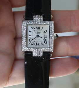 18 k Yellow and White Gold Chappele watch with 2.25 cts Diamonds