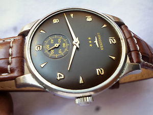 Vintage LONGINES CALATRAVA OVERSIZE Cal. 12.68Z Brown dial Swiss made