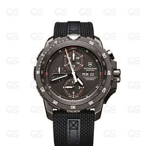 Victorinox Swiss Army 241530 Alpanach Mens Watch - Black Dial Stainless Steel Ca