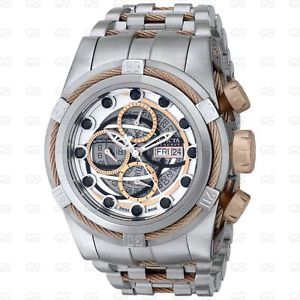 Invicta Men's 14308 Bolt Analog Display Swiss Automatic Silver Watch