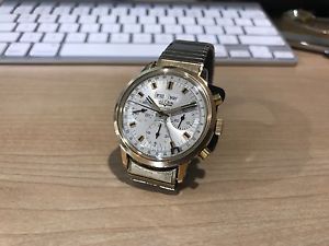 Very Rare Vulcain Triple Date Chronograph Valjoux 730 72 72c Daytona Movement