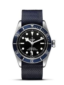 Tudor Heritage Black Bay Blue 41mm Automatic (Strap) 79220B Wrist Watch for Men