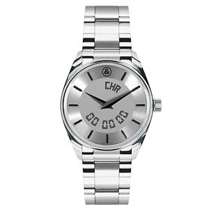 Bell & Ross Function Index Silver Men's Sapphire Glass Quartz Date Watch FUSSIL