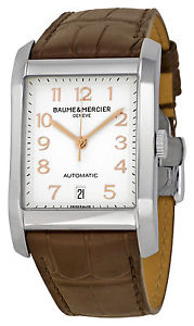 Baume And Mercier Hampton Brown Leather Strap Mens Watch MOA10156