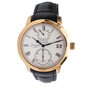 GLASHUTTE SENATOR CHRONOMETER HERREN 42MM ROTGOLD GEHÄUSE UHR 58-01-01-01-04