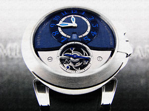 HARRY WINSTON OCEAN TOURBILLON 18K WHITE GOLD / ANTHRACITE / ALLIGATOR LEATHER