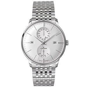 JUNGHANS MEISTER AGENDA MEN'S 40.4MM AUTOMATIC GLASS DATE WATCH 027/4365.44