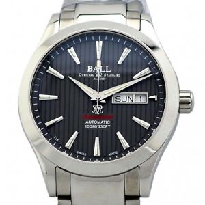BALL Engineer 2 Red Label Day Date Automatic Men's Pre-owned Free Shipping #w183
