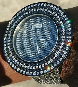 JoJo Joe Rodeo Platinum 18.25ct  Black and White Diamond Watch
