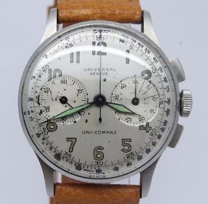 VINTAGE Universal Geneve Uni-Compax Mens Chronograph Watch Original Dial c.283